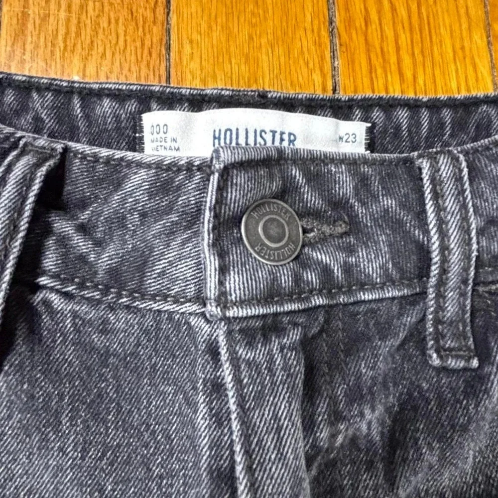 Hollister black Y2K low rise baggy shorts Streetwear skater 15x18 - Picture 5 of 8